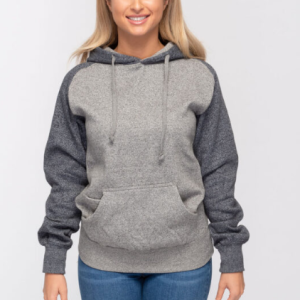 869 – Adult Heavy Weight Marled Varsity Hoodie