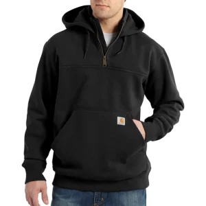 Carhartt Rain Defender Paxton Heavyweight Hooded Zip Mock Sweatshirt - 100617