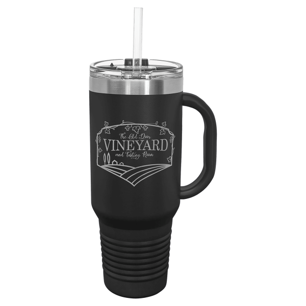Polar Camel 40 oz. Travel Mug with Handle, Straw Included - LTM74 - Image 5