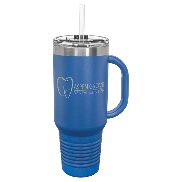 Polar Camel 40 oz. Travel Mug with Handle, Straw Included - LTM74 - Image 15