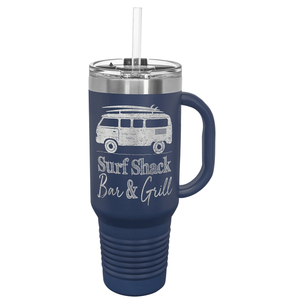 Polar Camel 40 oz. Travel Mug with Handle, Straw Included - LTM74 - Image 16