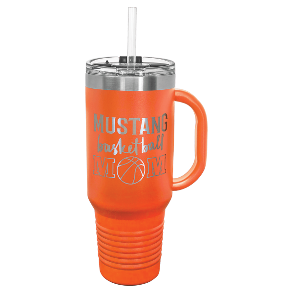Polar Camel 40 oz. Travel Mug with Handle, Straw Included - LTM74 - Image 9