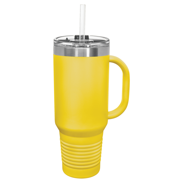 Polar Camel 40 oz. Travel Mug with Handle, Straw Included - LTM74 - Image 10