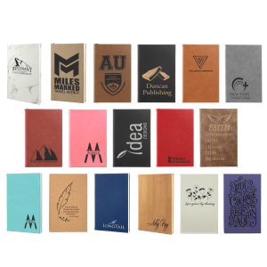 Laserable Leatherette Journal - 5 1/4" x 8 1/4" 