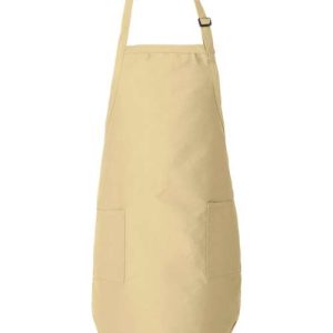 Q-Tees Full-Length Apron with Pockets Q4350