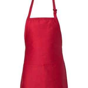 Q-Tees Full-Length Apron with Pouch Pocket Q4250