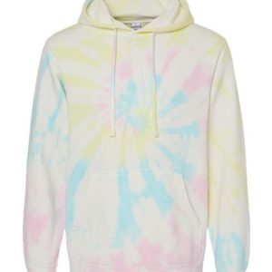 Midweight Tie-Dyed Hooded Sweatshirt PRM4500TD
