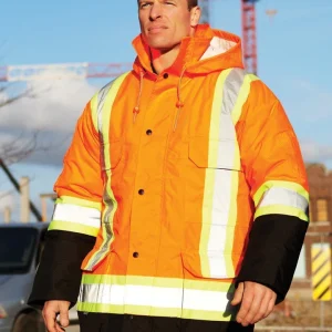 Hi Vis Safety Winter Cargo Parka 024-EN640R