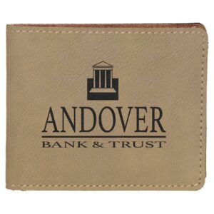 Laserable Leatherette Bifold Wallet - GFT189