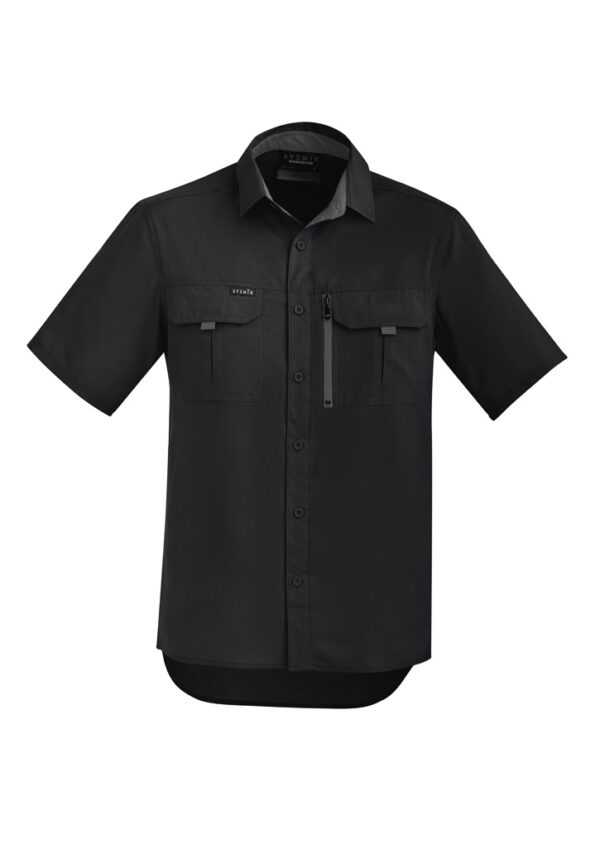 Mens Outdoor Short Sleeve Shirt - ZW465 - Image 3