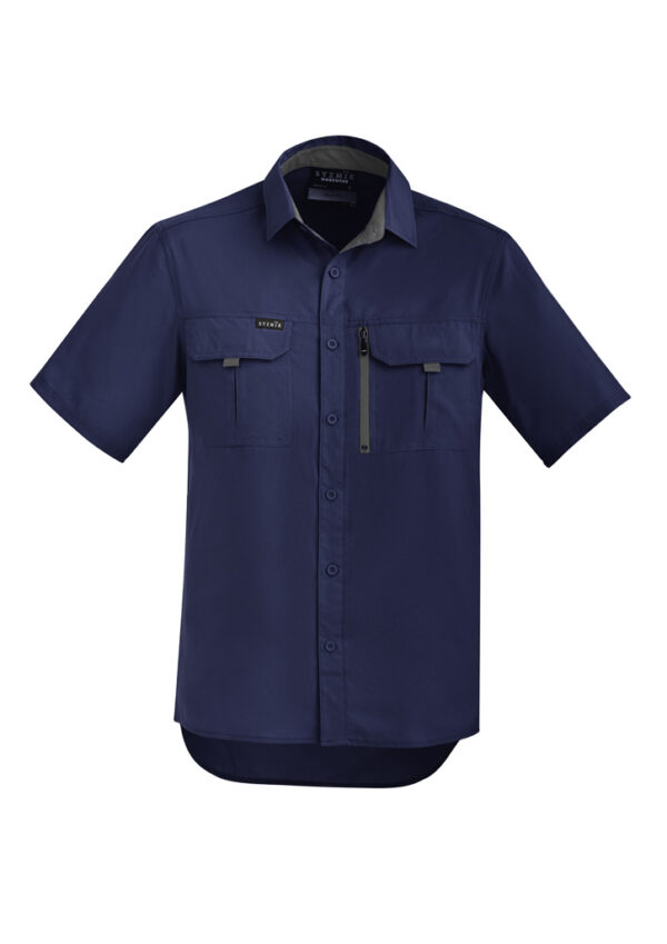 Mens Outdoor Short Sleeve Shirt - ZW465 - Image 2