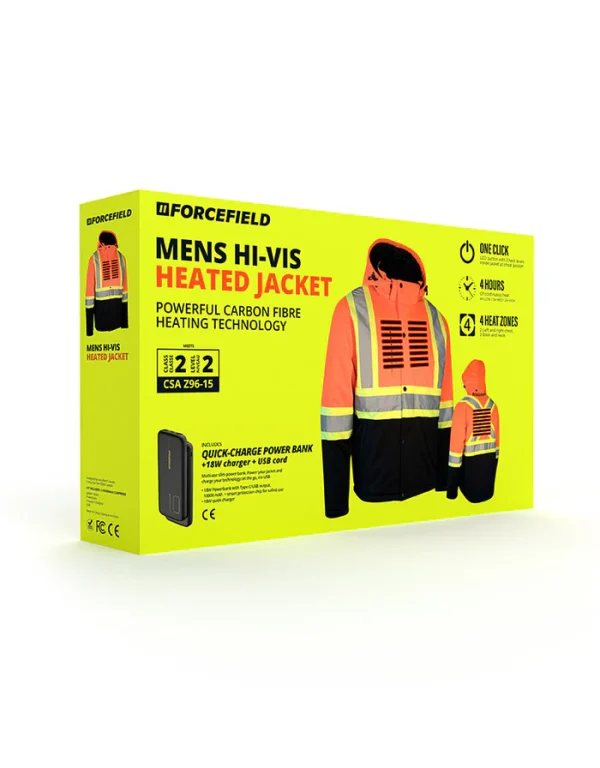 Hi Vis Winter Softshell Heated Jacket - 023-EN158HJ - Image 9