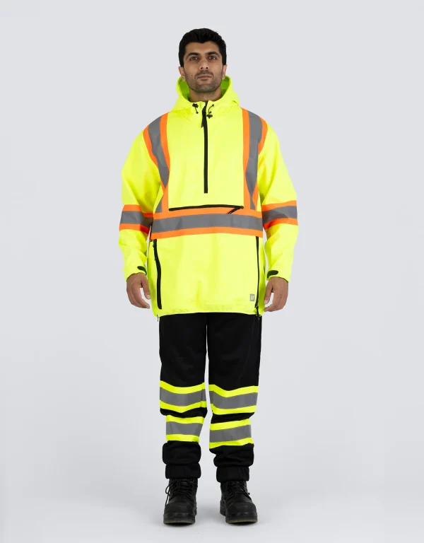 Hi Vis Safety Anorak Pullover Softshell - 023-EN178 - Image 13