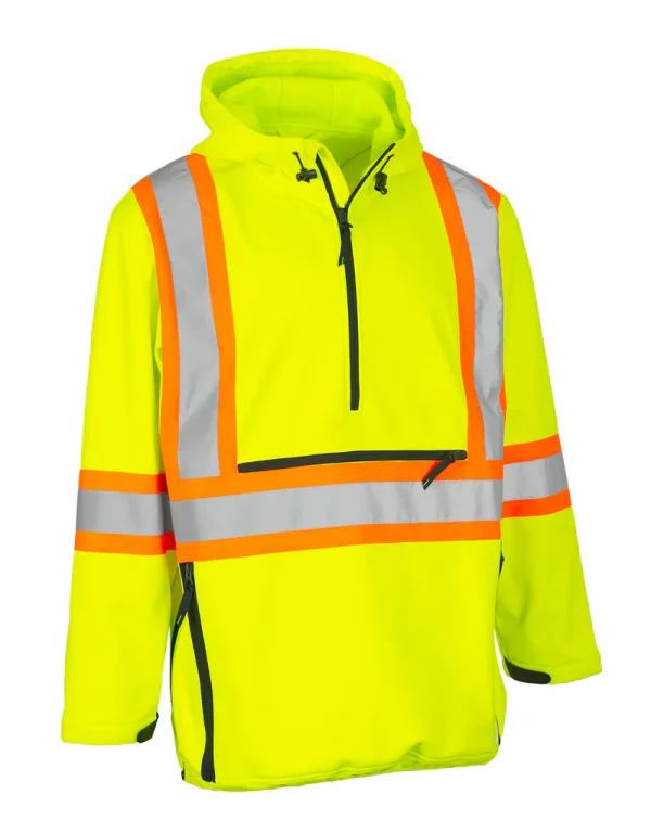 Hi Vis Safety Anorak Pullover Softshell - 023-EN178 - Image 2