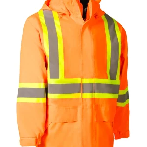 Orange "Torngat" Premium Ripstop 4-in-1 Hi-Vis Safety Parka - 024-EN705RAOR