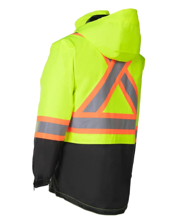 Lime "Torngat" Premium Ripstop 4-in-1 Hi-Vis Safety Parka - 024-EN705RLY - Image 6