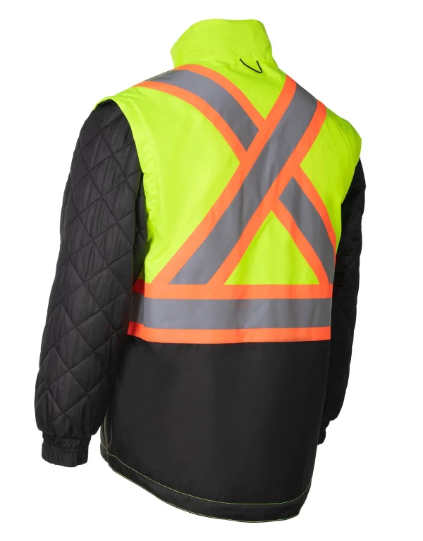 Lime "Torngat" Premium Ripstop 4-in-1 Hi-Vis Safety Parka - 024-EN705RLY - Image 5
