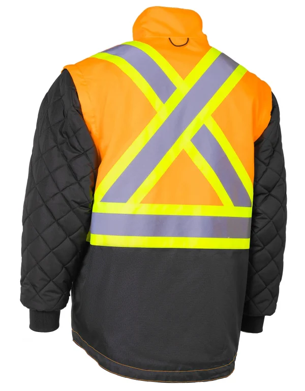 "Torngat" Premium Ripstop 4-in1 Hi-Vis Safety Parka - 024-EN705ROR - Image 5