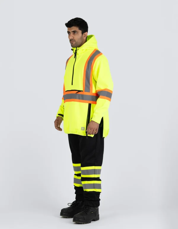 Hi Vis Safety Anorak Pullover Softshell - 023-EN178 - Image 12