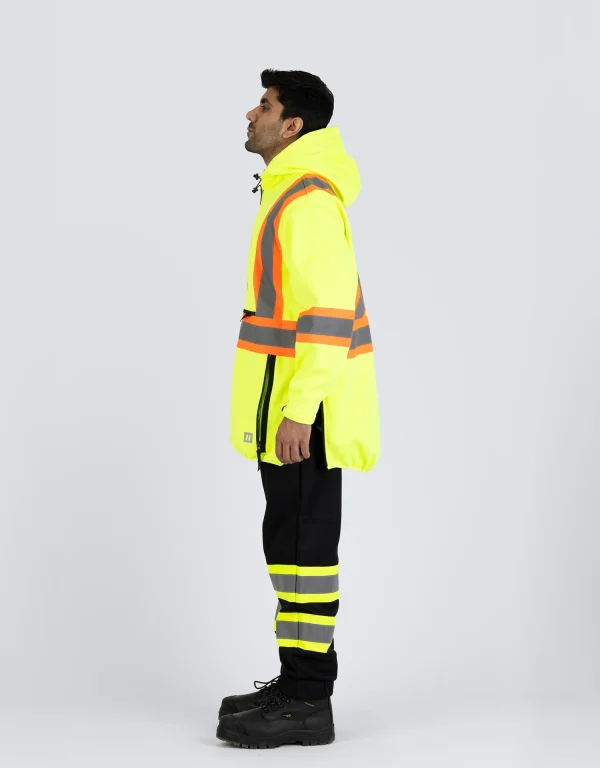 Hi Vis Safety Anorak Pullover Softshell - 023-EN178 - Image 11