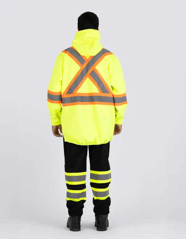 Hi Vis Safety Anorak Pullover Softshell - 023-EN178 - Image 10
