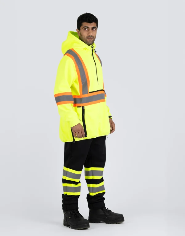 Hi Vis Safety Anorak Pullover Softshell - 023-EN178 - Image 8