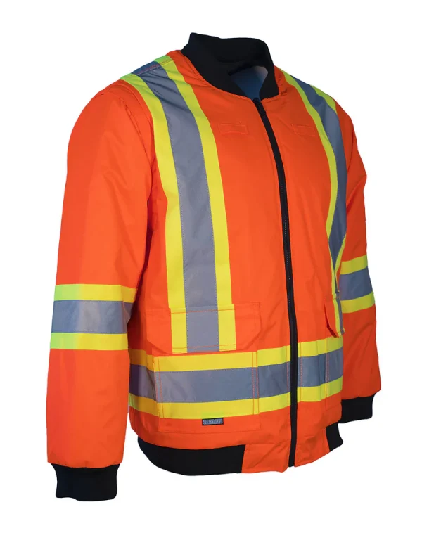 All Orange 4-in-1 Hi Vis Safety Parka - 024-EN705RAOR - Image 6