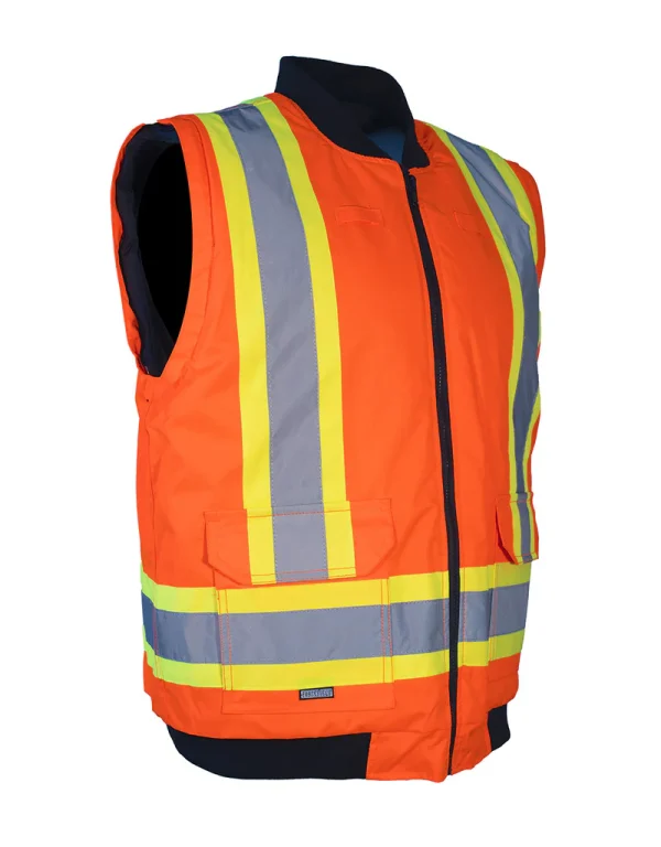 All Orange 4-in-1 Hi Vis Safety Parka - 024-EN705RAOR - Image 4