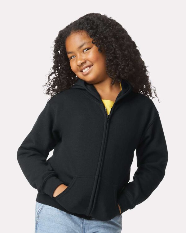 Gildan Heavy Blend Youth Full-Zip Hooded Sweatshirt - 18600B - Image 9