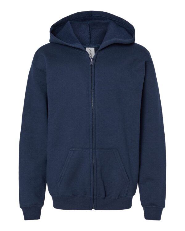 Gildan Heavy Blend Youth Full-Zip Hooded Sweatshirt - 18600B - Image 5