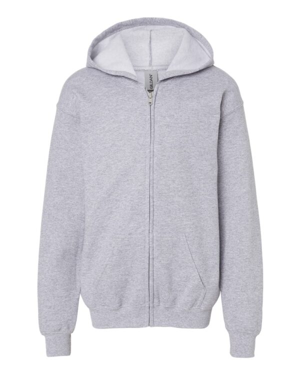 Gildan Heavy Blend Youth Full-Zip Hooded Sweatshirt - 18600B - Image 2