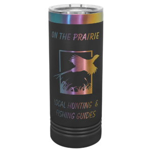 Polar Camel 22 oz. Black/Prism ION-Plated Skinny Tumbler with Slider Lid - LTM7065