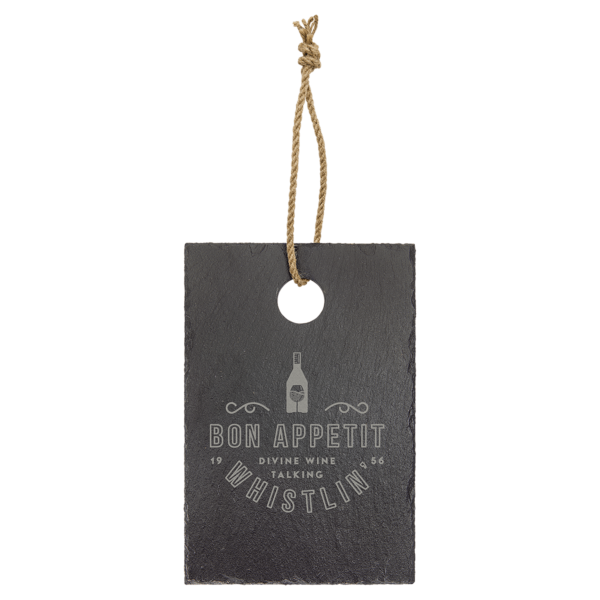 9" x 6" Rectangle Slate Cutting Board with Hanger String - SLT060