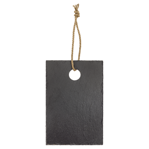 9" x 6" Rectangle Slate Cutting Board with Hanger String - SLT060 - Image 2