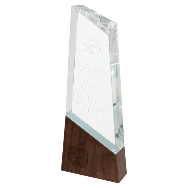 9 3/4" Peak Sierra Glass with Walnut Base - SRG01 - Image 3