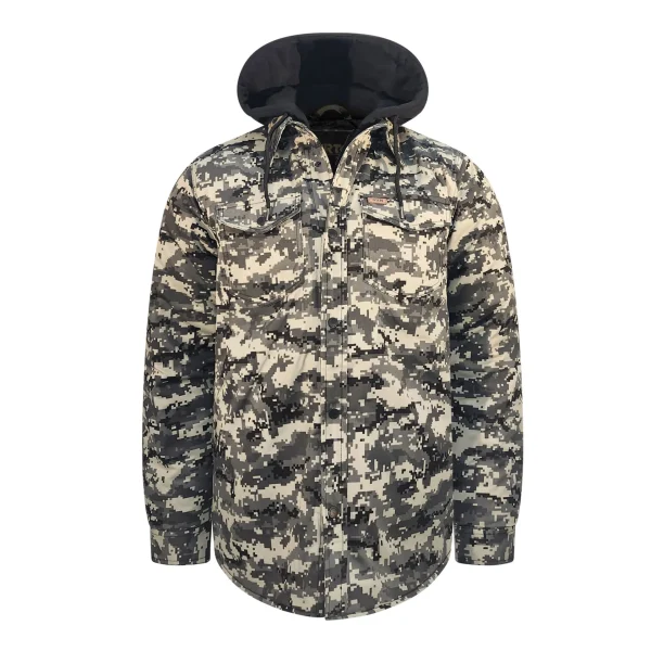 WRTK Digital Camo Quilted Hoodie Jacket - TK-1787 - Image 2