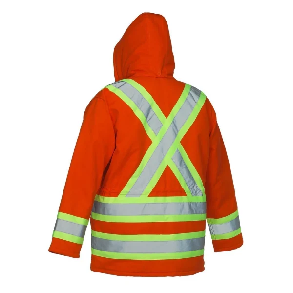Cotton Canvas Insulated Safety Parka - 024-OR33 - Image 2