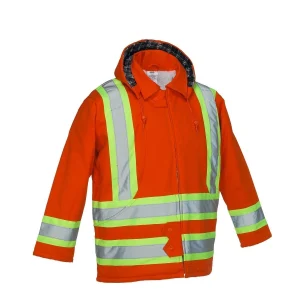 Cotton Canvas Insulated Safety Parka - 024-OR33