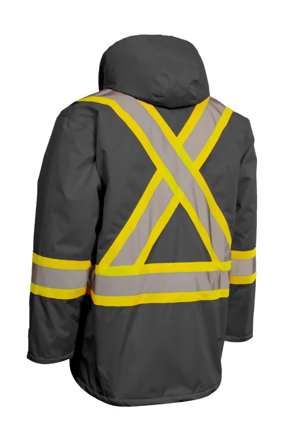 Hi Vis Insulated Miners Jacket - 024-EN405R - Image 3