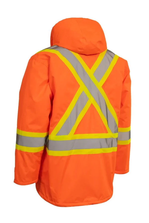 Hi Vis Insulated Miners Jacket - 024-EN405R - Image 2