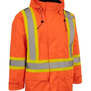 Hi Vis Insulated Miners Jacket - 024-EN405R