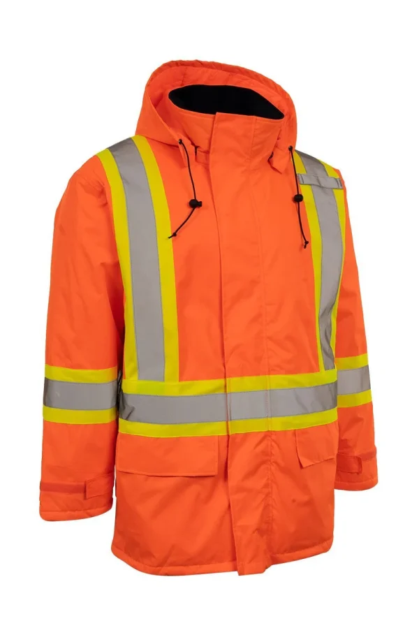 Hi Vis Insulated Miners Jacket - 024-EN405R