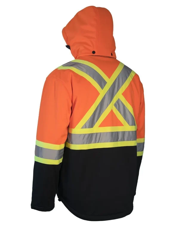 Hi Vis Winter Softshell Heated Jacket - 023-EN158HJ - Image 2