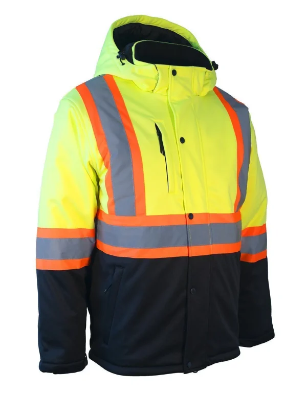 Hi Vis Winter Softshell Heated Jacket - 023-EN158HJ - Image 8