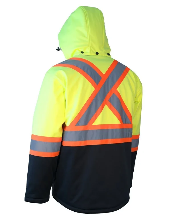 Hi Vis Winter Softshell Heated Jacket - 023-EN158HJ - Image 7