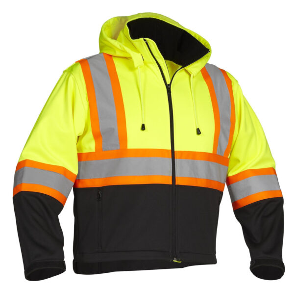 Re-Engineered Hi Vis Safety Softshell - 023-EN148 - Image 5