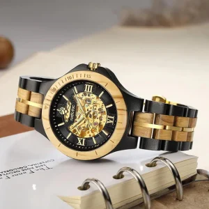 CHRONOS Automatic Wooden Watch for Men