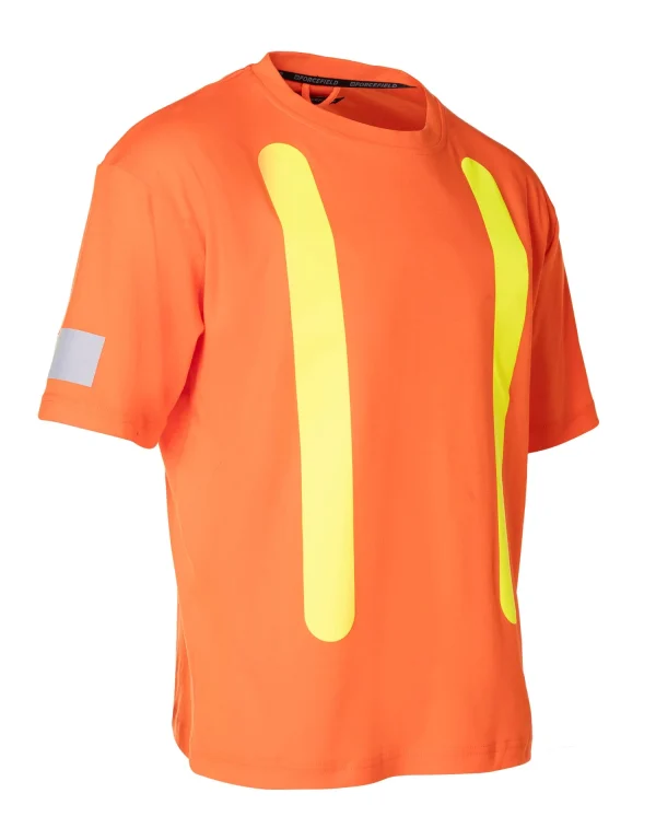Retro Safety Cotton Short Sleeve Tee With Reflective Arm Striping - 022-RTROS - Image 8