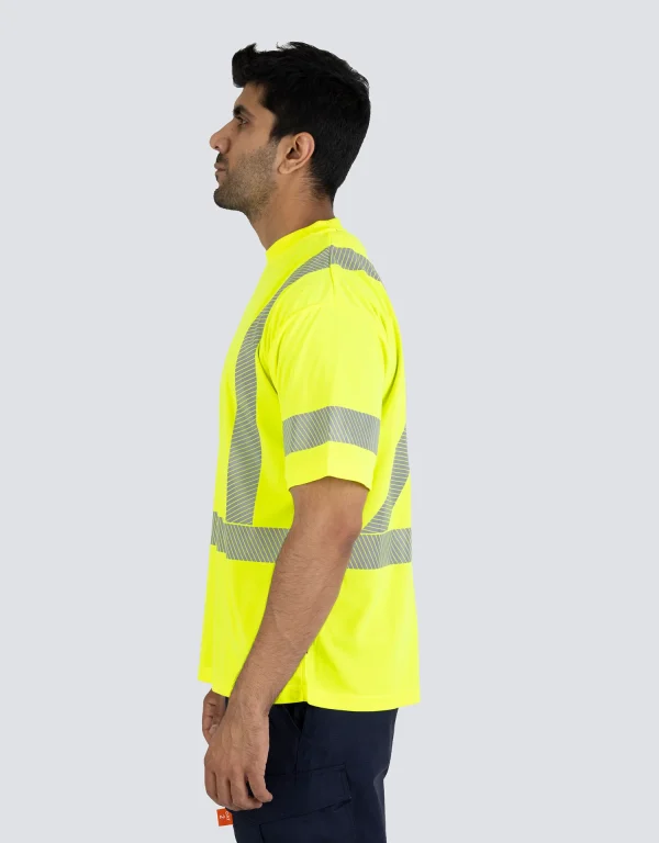 Hi Vis Crew Neck Short Sleeve Ultrasoft Technical Tee - 022-SEGSBX - Image 5