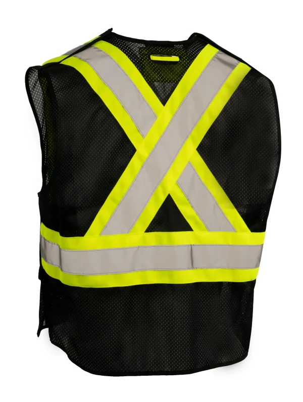 5-Point Tear-Away Mesh Traffic Vest - 022-TV9 - Image 6